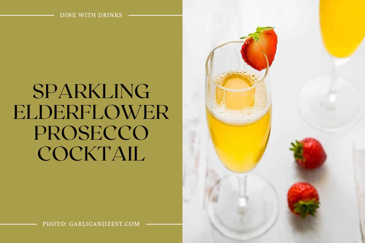 Sparkling Elderflower Prosecco Cocktail