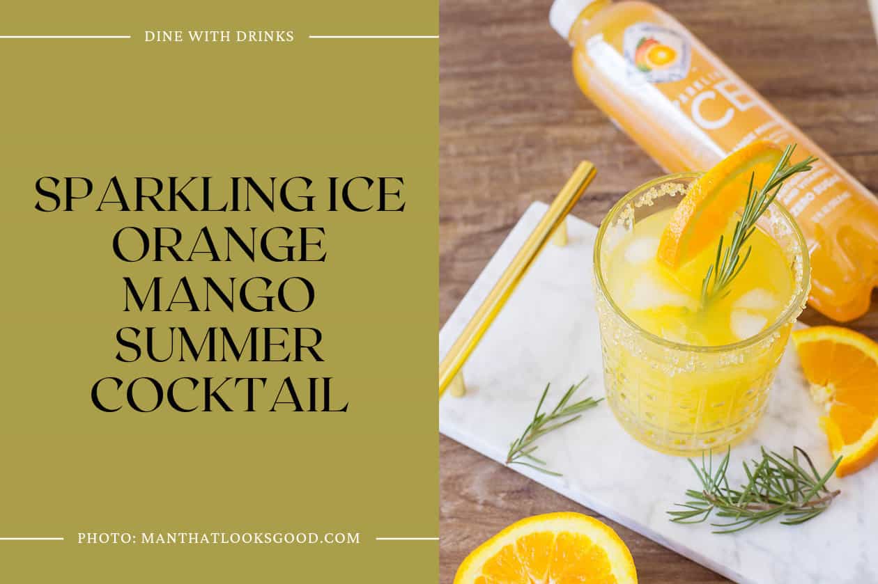 Sparkling Ice Orange Mango Summer Cocktail