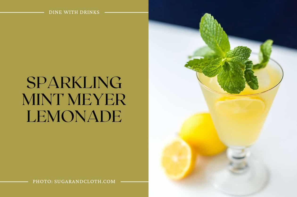 Sparkling Mint Meyer Lemonade