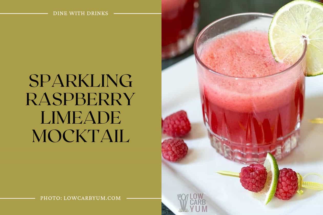 Sparkling Raspberry Limeade Mocktail