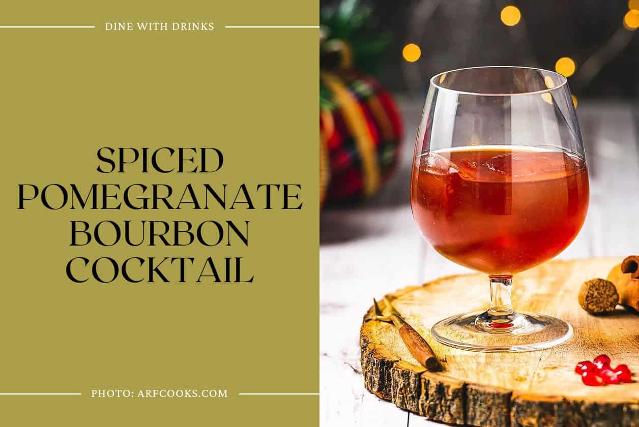 Spiced Pomegranate Bourbon Cocktail