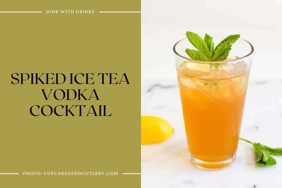 Spiked Ice Tea Vodka Cocktail
