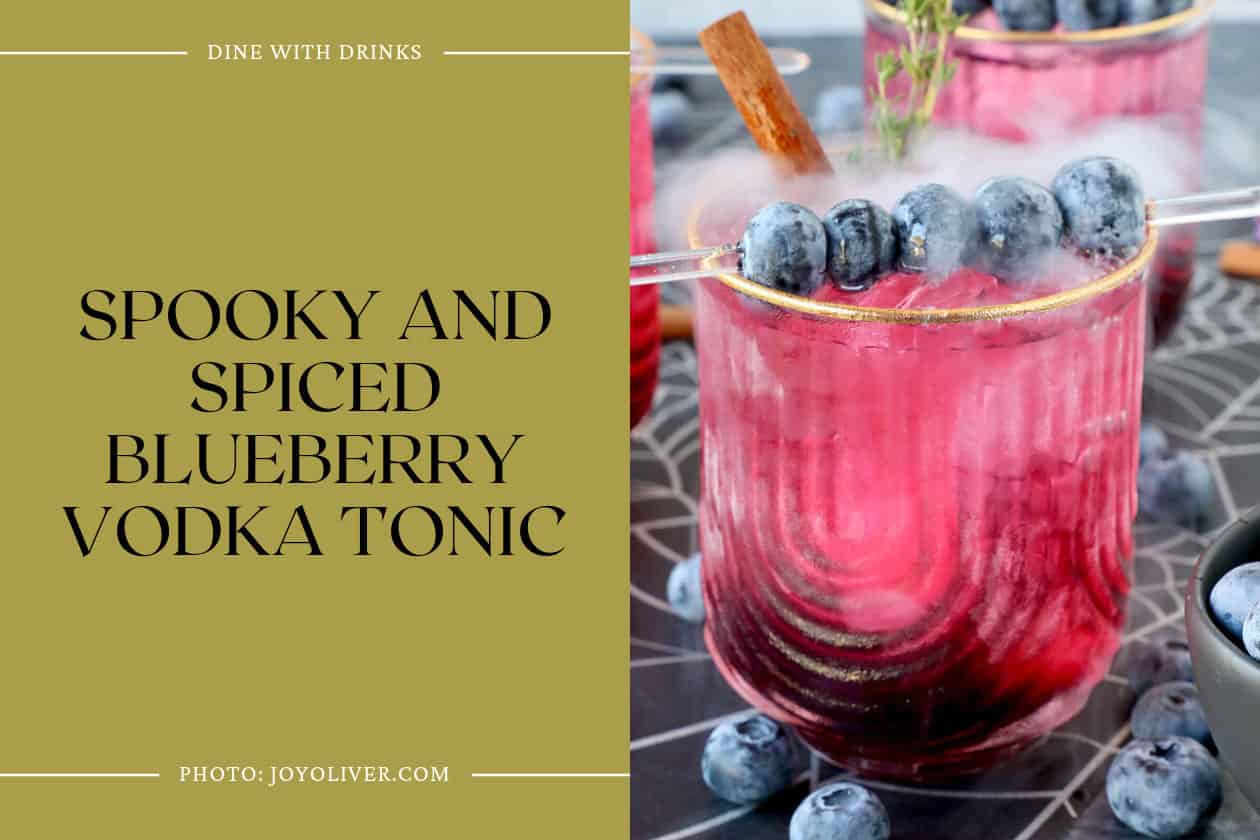 Spooky And Spiced Blueberry Vodka Tonic