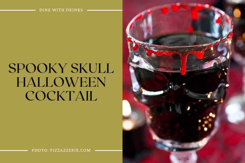 Spooky Skull Halloween Cocktail