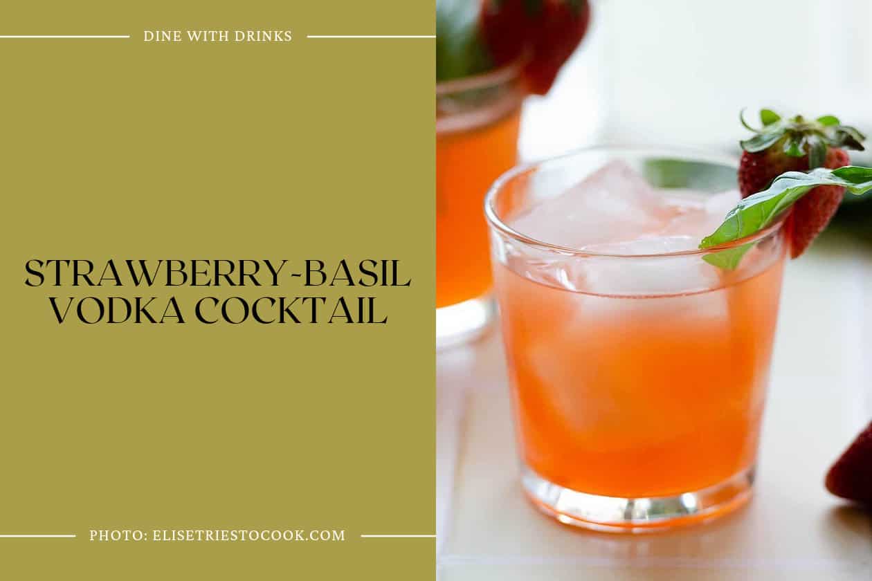 Strawberry-Basil Vodka Cocktail