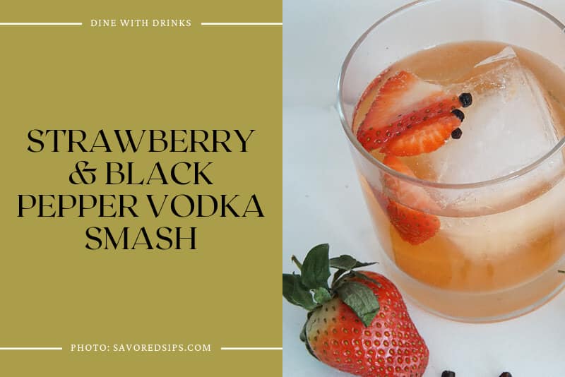 Strawberry & Black Pepper Vodka Smash