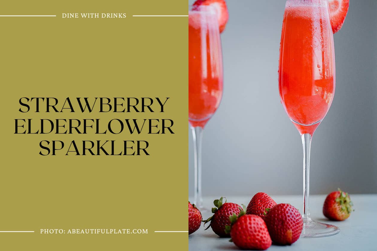 Strawberry Elderflower Sparkler