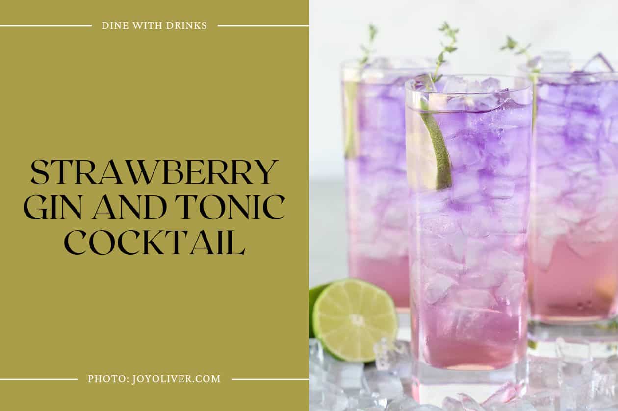 Strawberry Gin And Tonic Cocktail