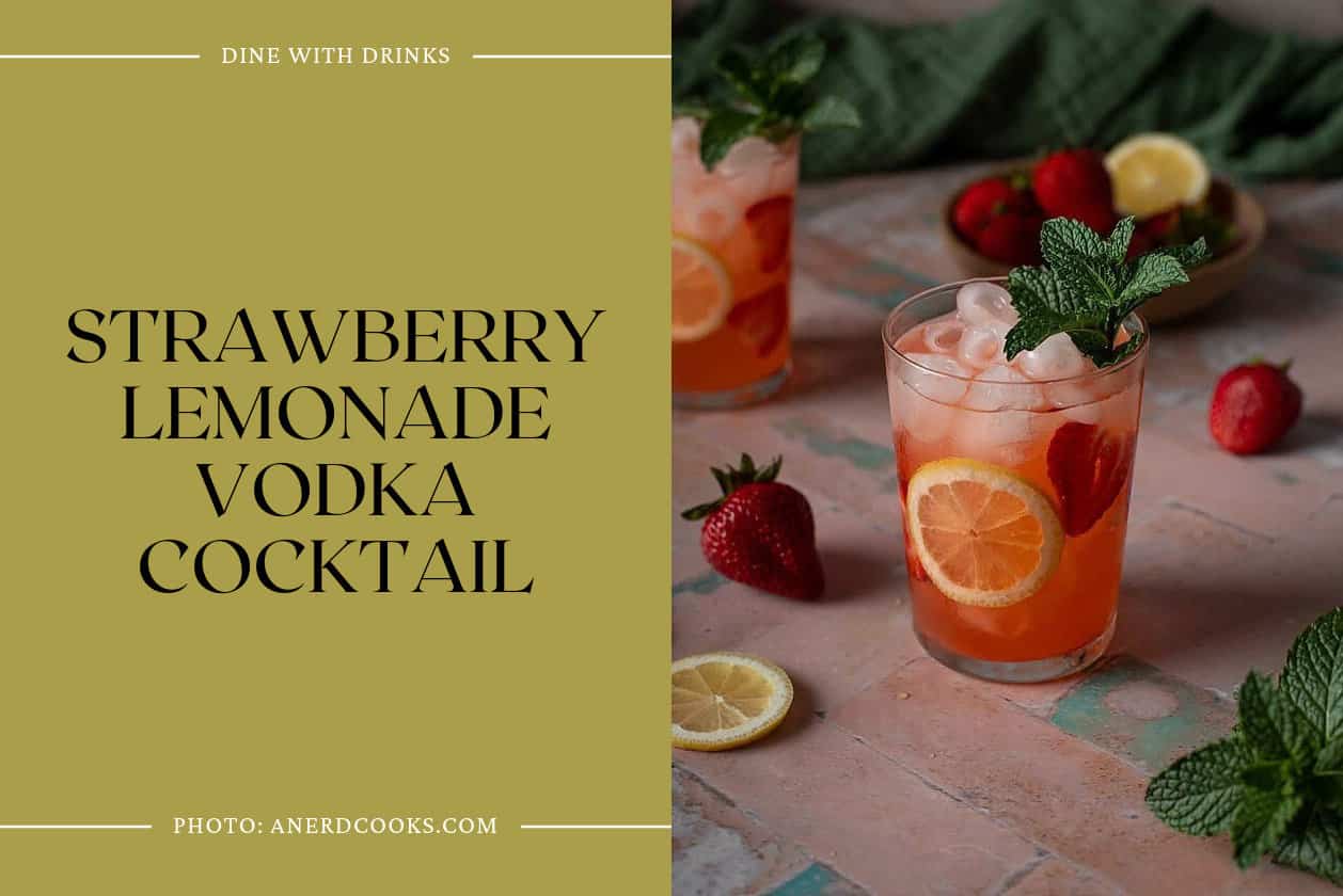Strawberry Lemonade Vodka Cocktail