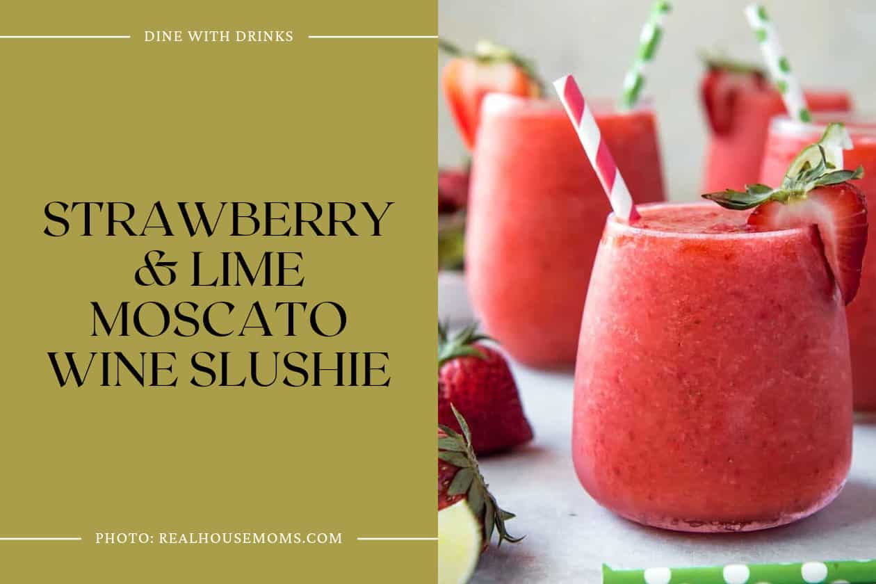 Strawberry & Lime Moscato Wine Slushie