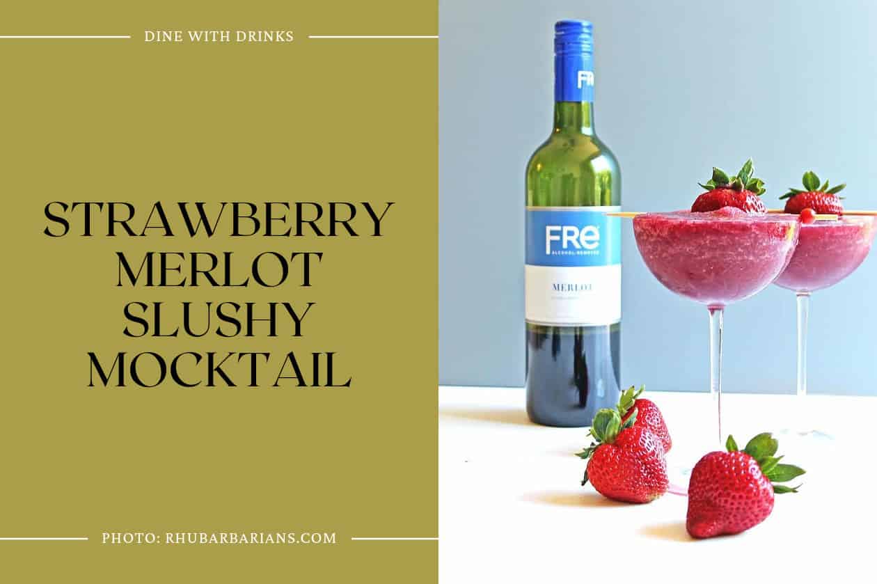 Strawberry Merlot Slushy Mocktail