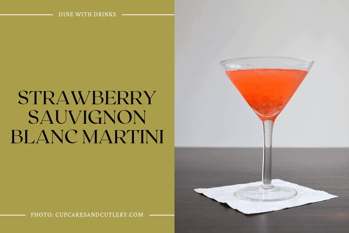 Strawberry Sauvignon Blanc Martini