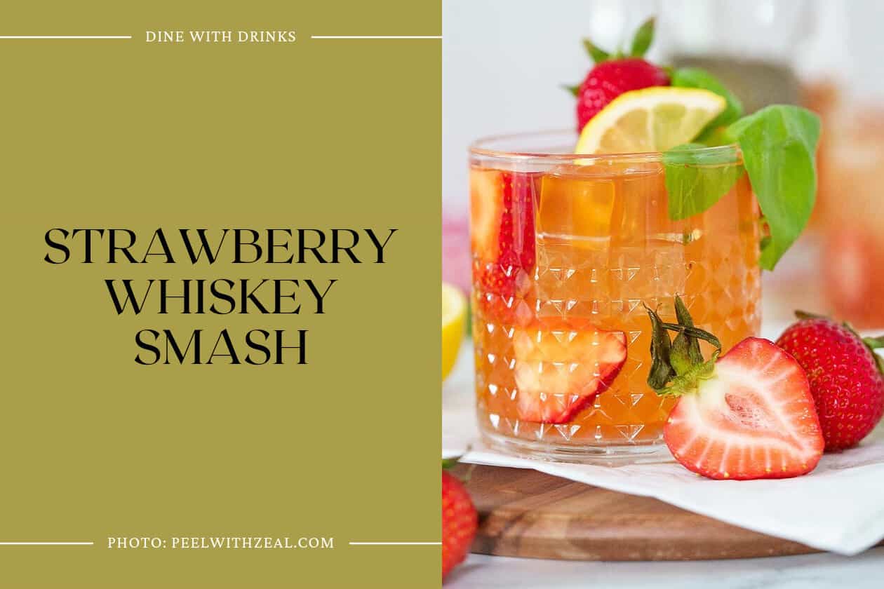 Strawberry Whiskey Smash