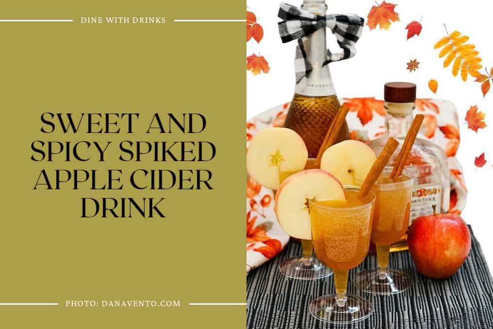 Sweet And Spicy Spiked Apple Cider Drink