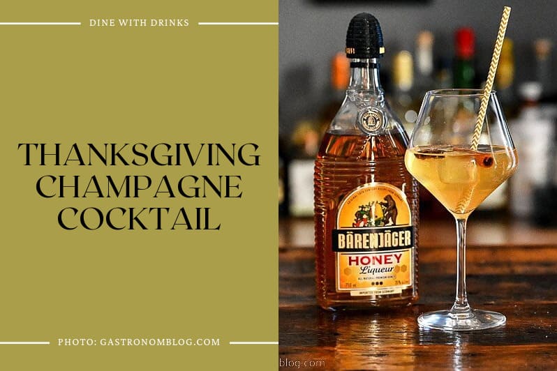 Thanksgiving Champagne Cocktail