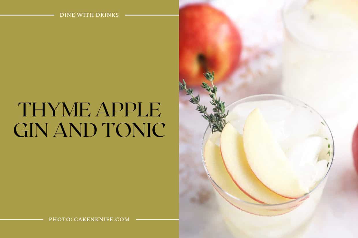 Thyme Apple Gin And Tonic