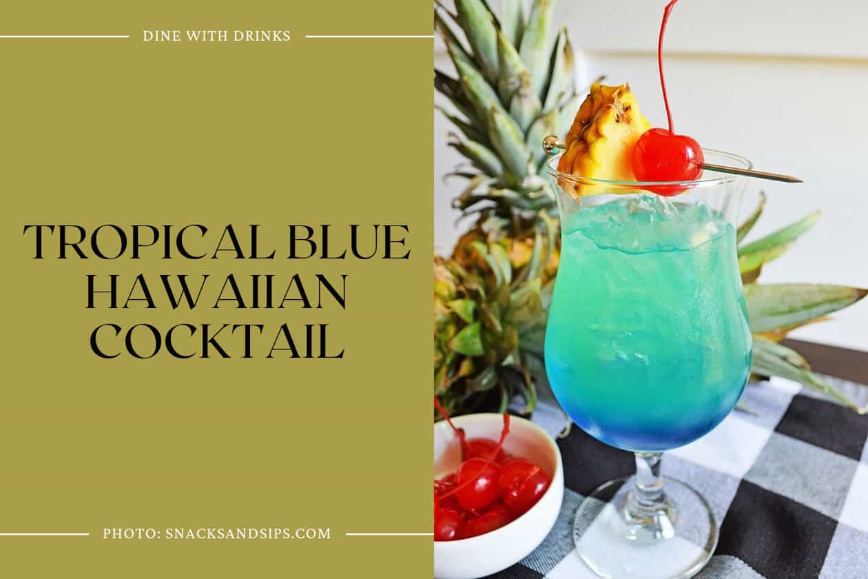 Tropical Blue Hawaiian Cocktail