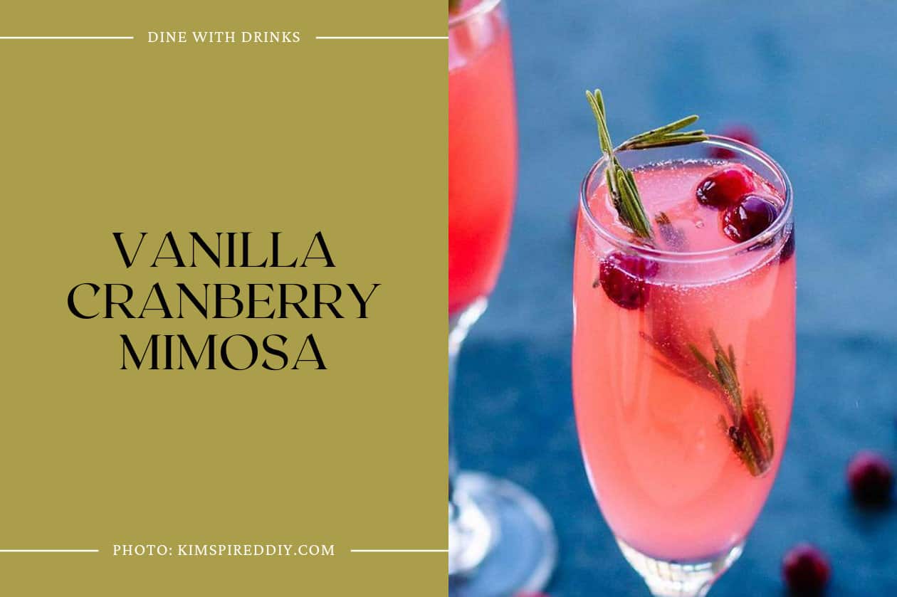 Vanilla Cranberry Mimosa