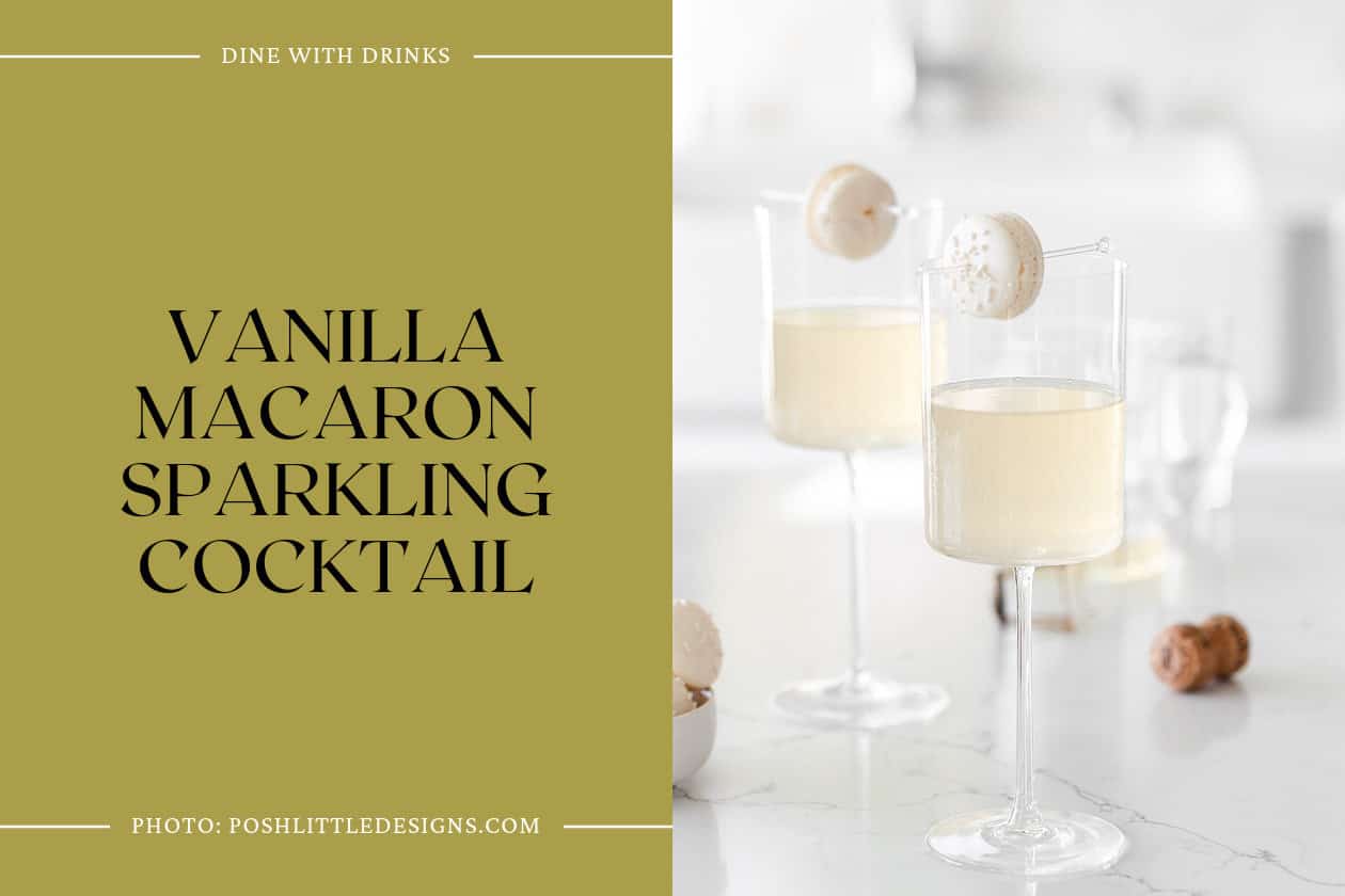 Vanilla Macaron Sparkling Cocktail