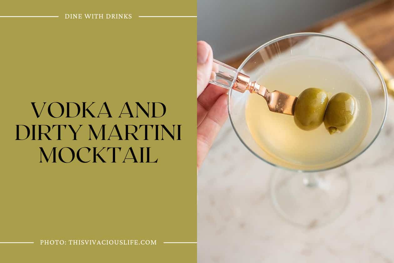 Vodka And Dirty Martini Mocktail