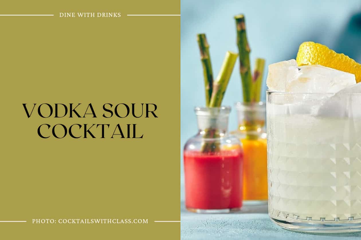 Vodka Sour Cocktail