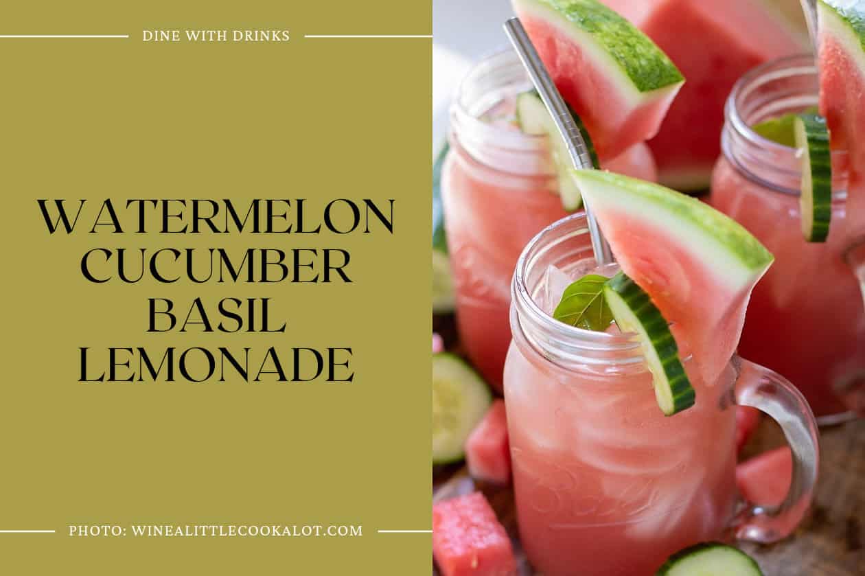 Watermelon Cucumber Basil Lemonade