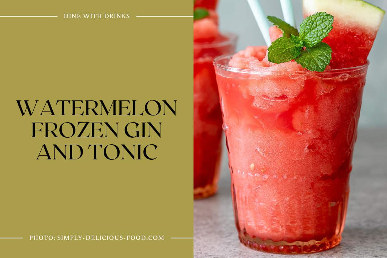 Watermelon Frozen Gin And Tonic