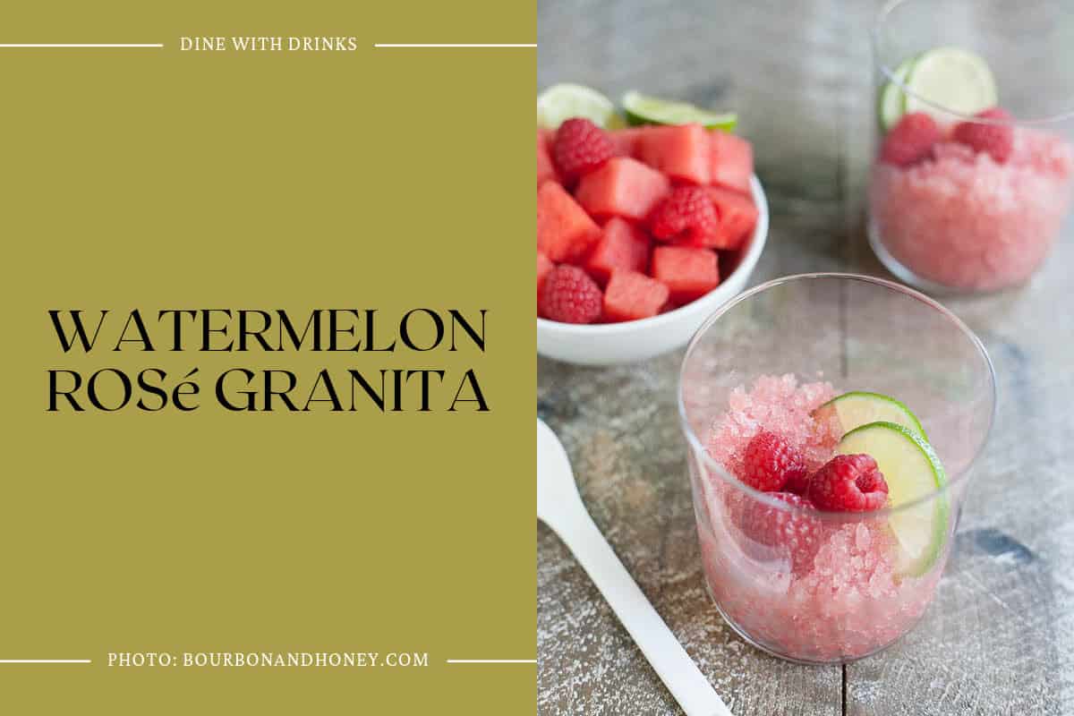 Watermelon Rosé Granita