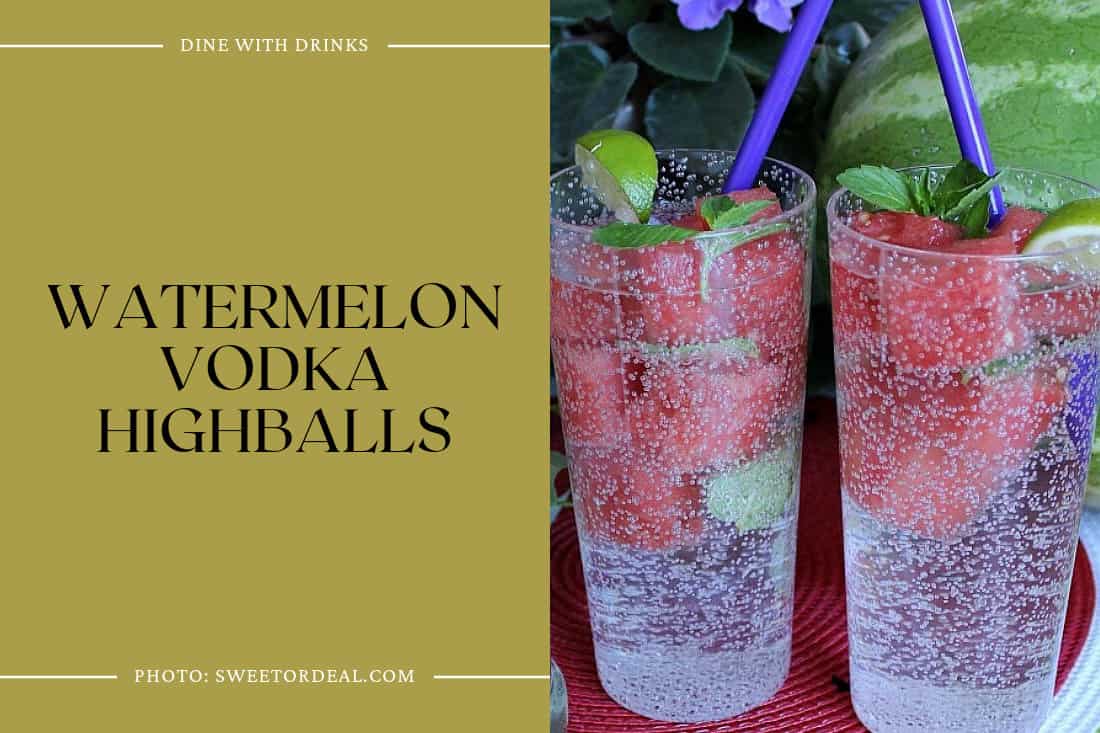 Watermelon Vodka Highballs