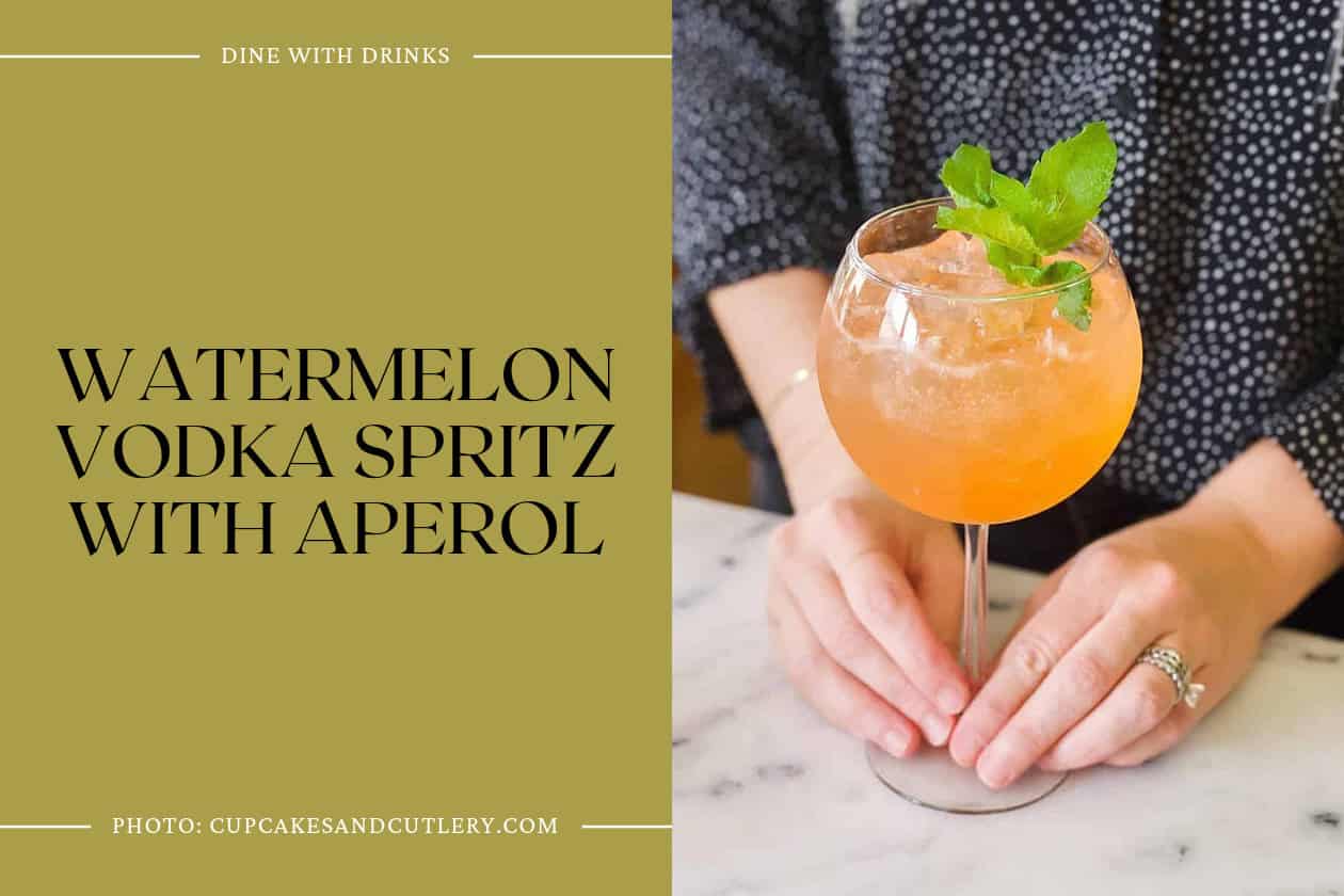 Watermelon Vodka Spritz With Aperol