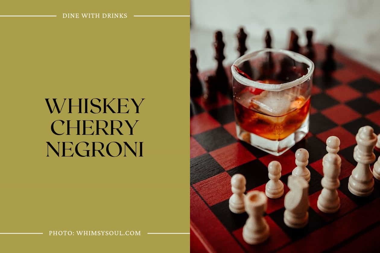 Whiskey Cherry Negroni