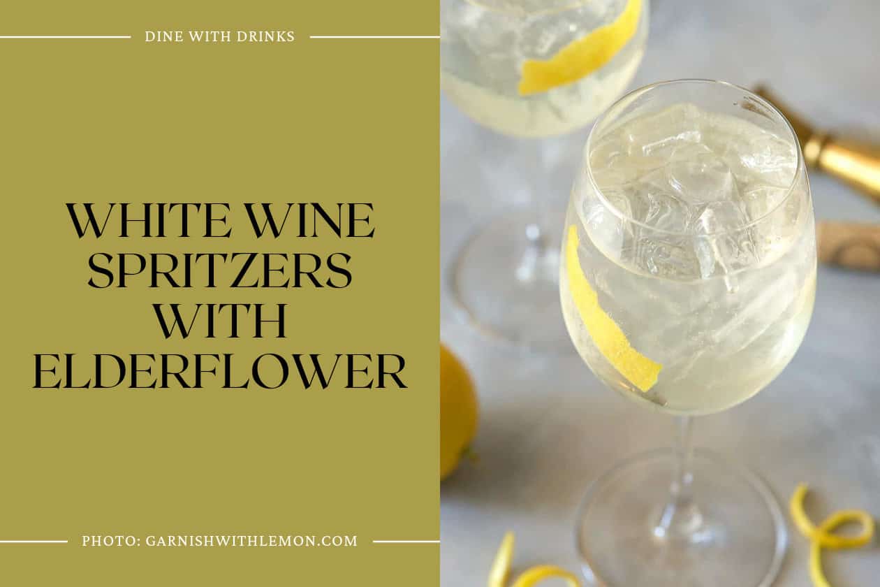 White Wine Spritzers With Elderflower
