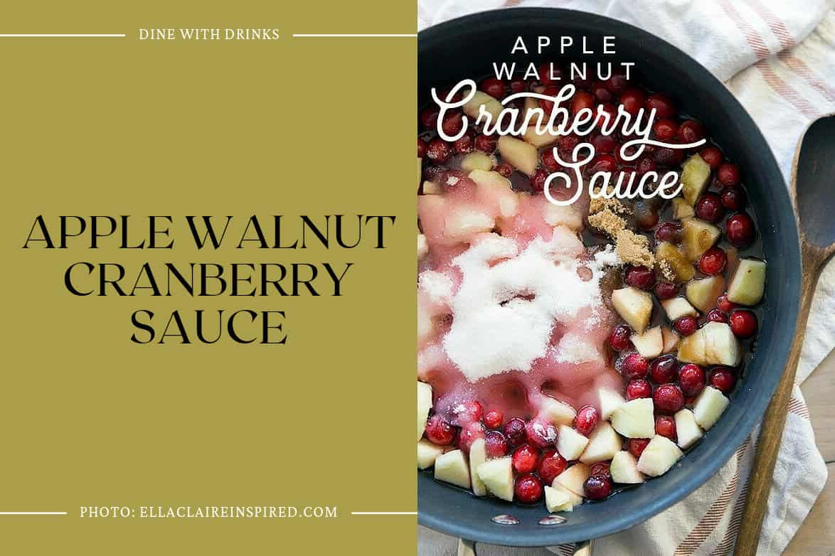 Apple Walnut Cranberry Sauce