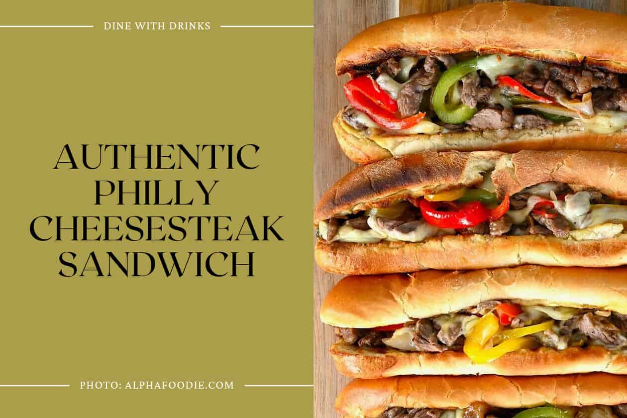Authentic Philly Cheesesteak Sandwich