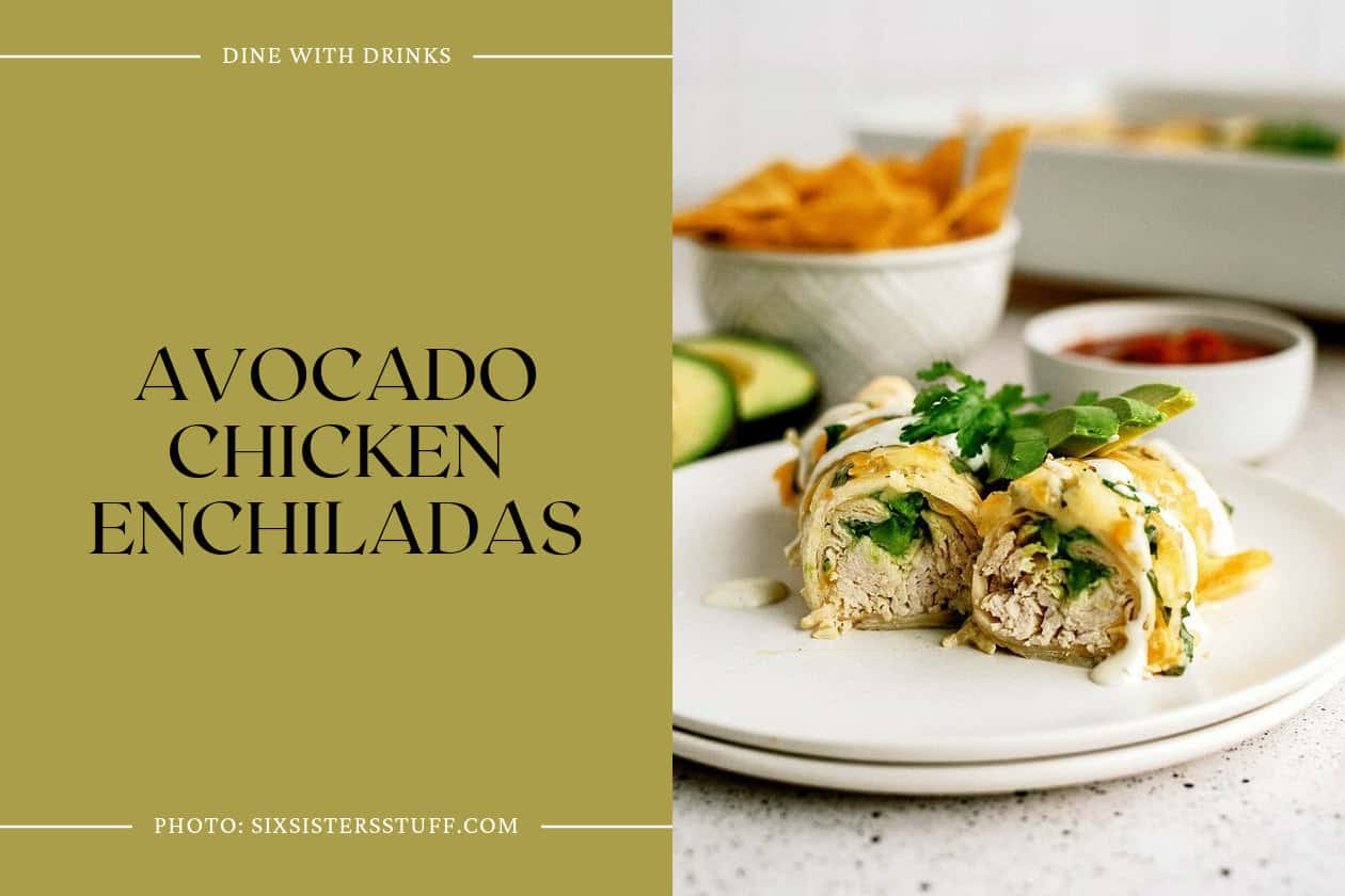 Avocado Chicken Enchiladas