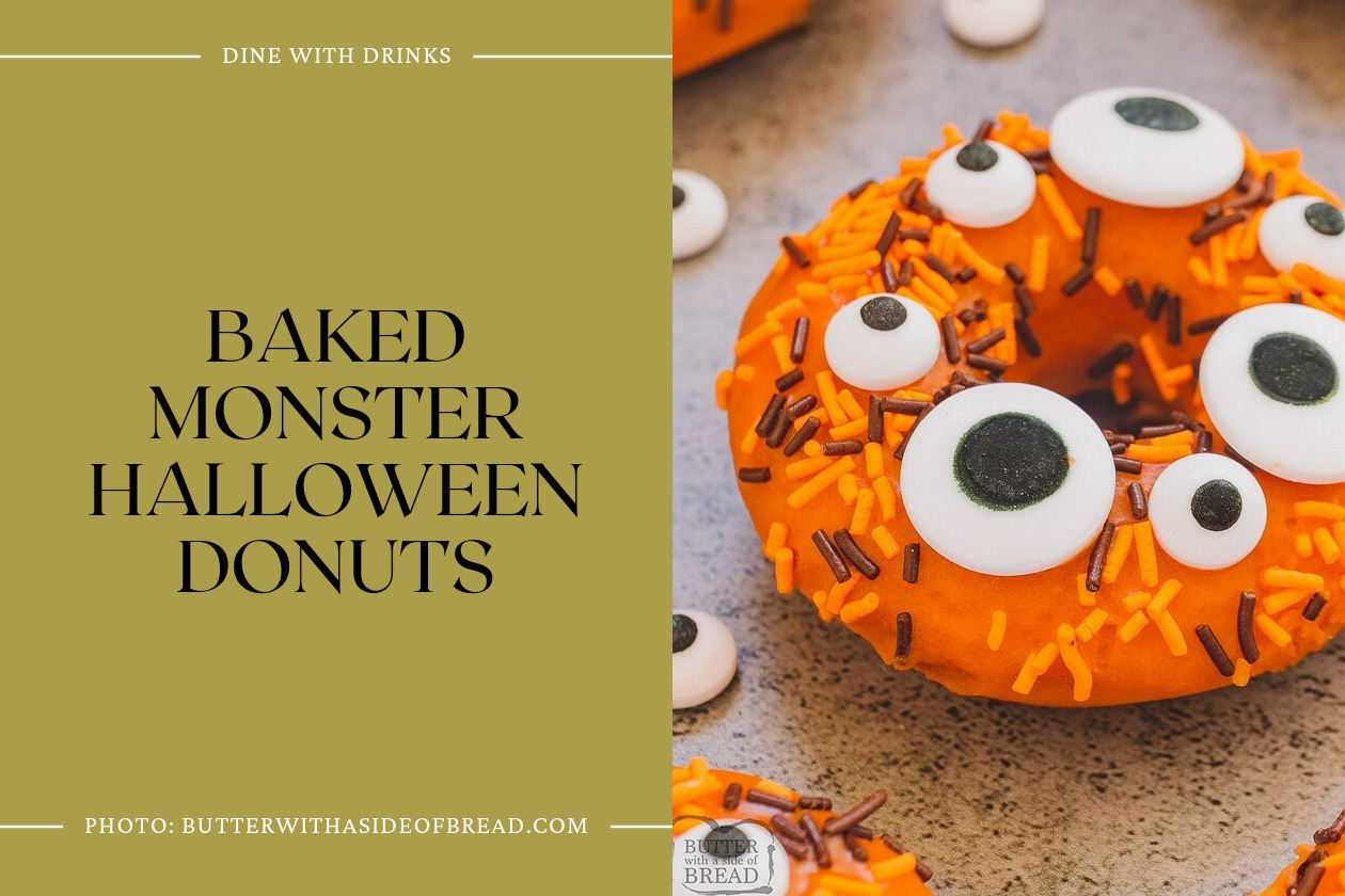Baked Monster Halloween Donuts