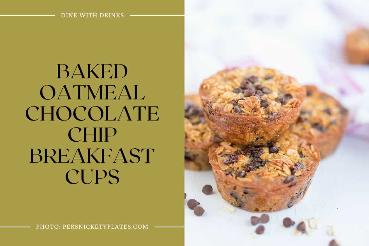 Baked Oatmeal Chocolate Chip Breakfast Cups