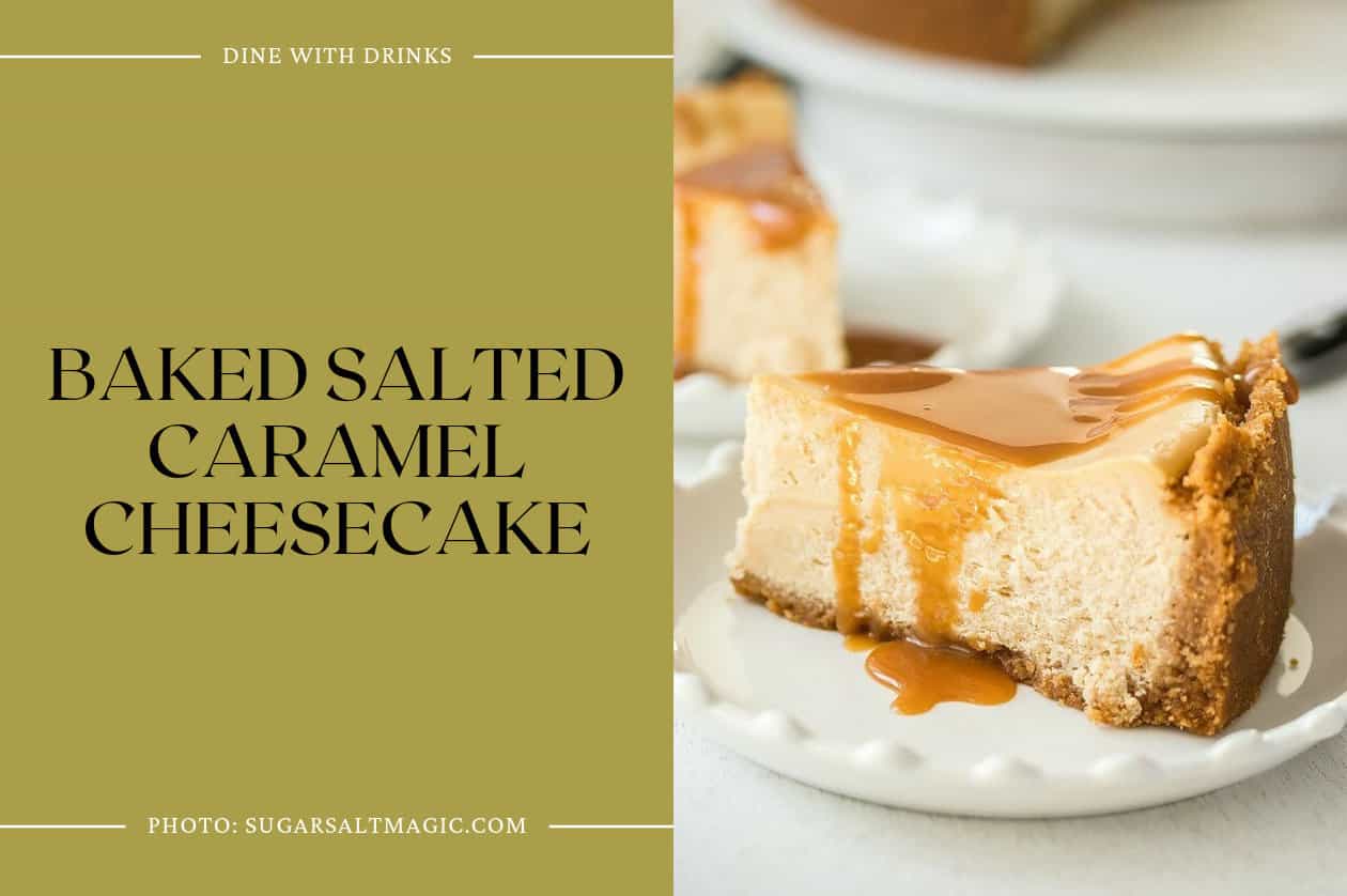 Baked Salted Caramel Cheesecake