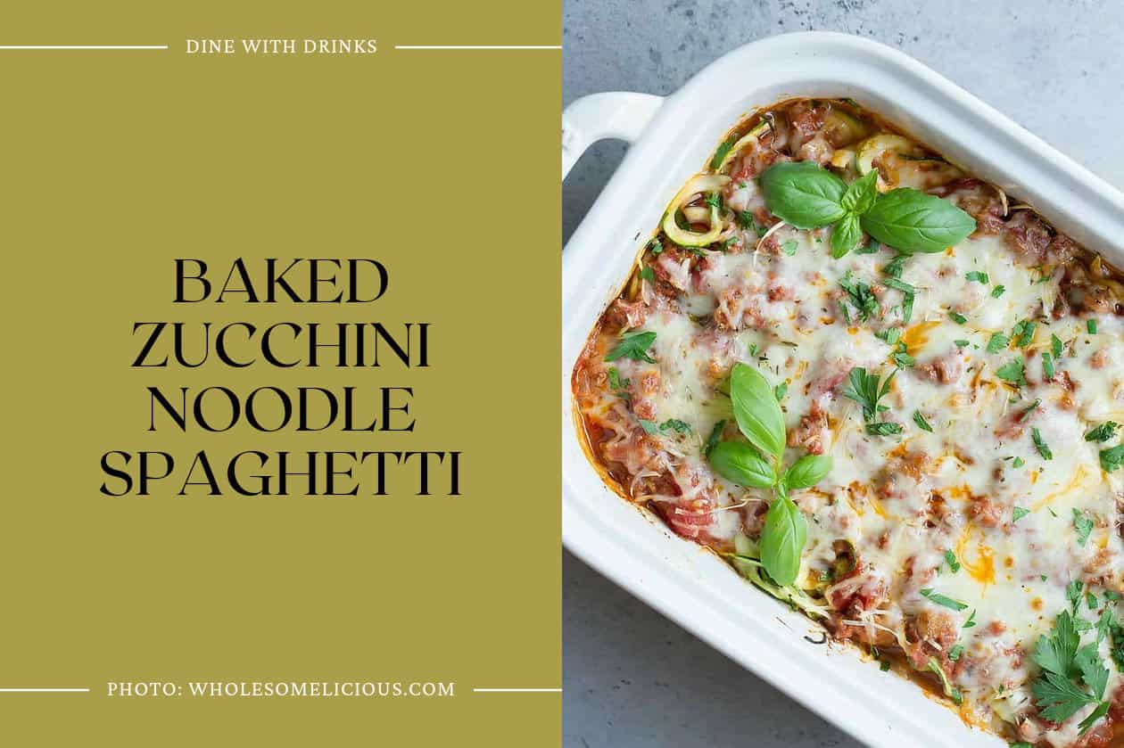 Baked Zucchini Noodle Spaghetti