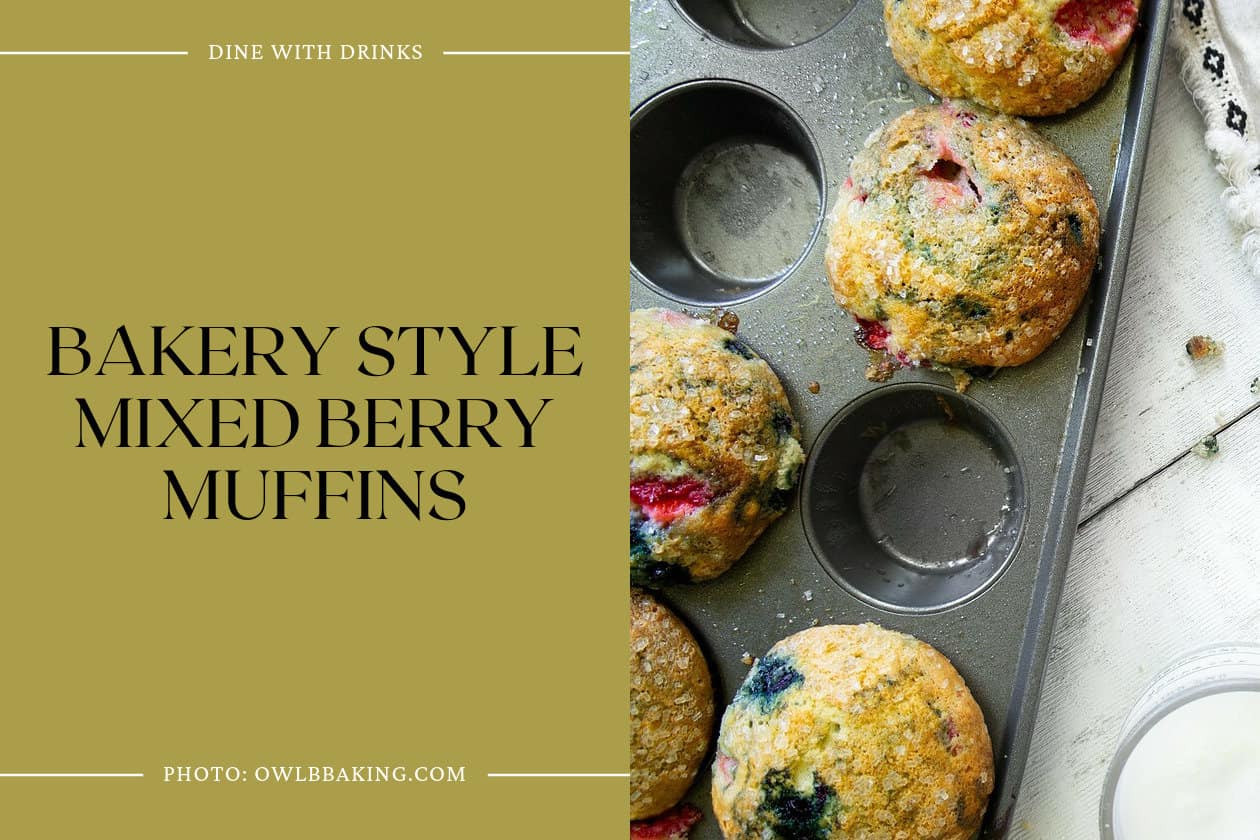 Bakery Style Mixed Berry Muffins