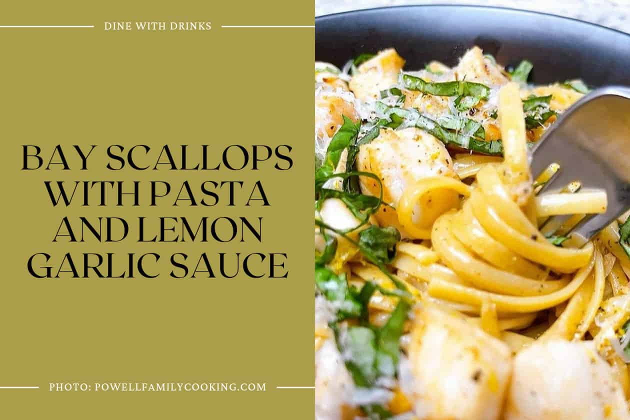 Bay Scallops With Pasta And Lemon Garlic Sauce