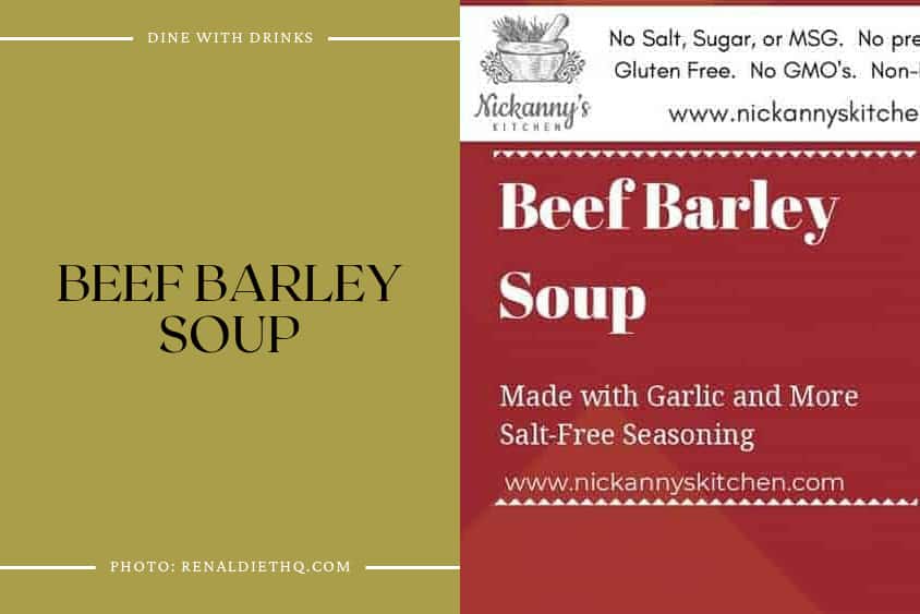 Beef Barley Soup