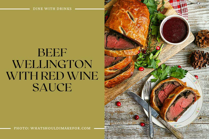 Beef Wellington With Red Wine Sauce
