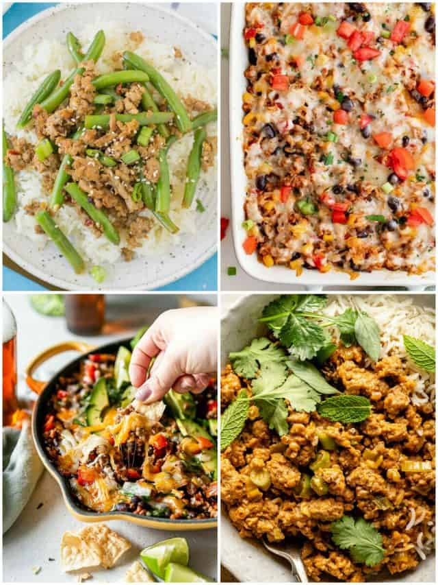 22 Healthy Ground Turkey Recipes To Gobble Up With Gusto!
