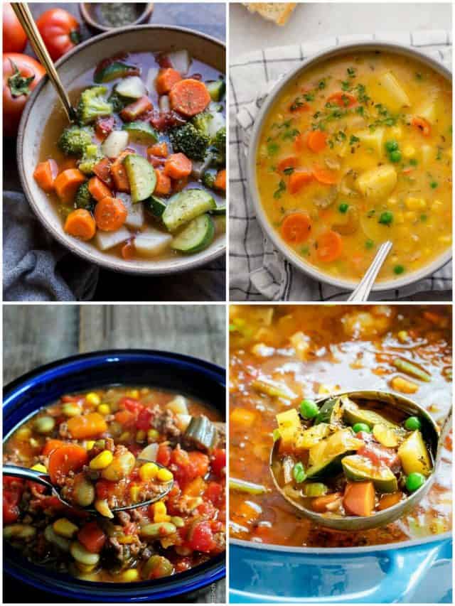26 Vegetable Soup Recipes To Satisfy Your Veggie Cravings!