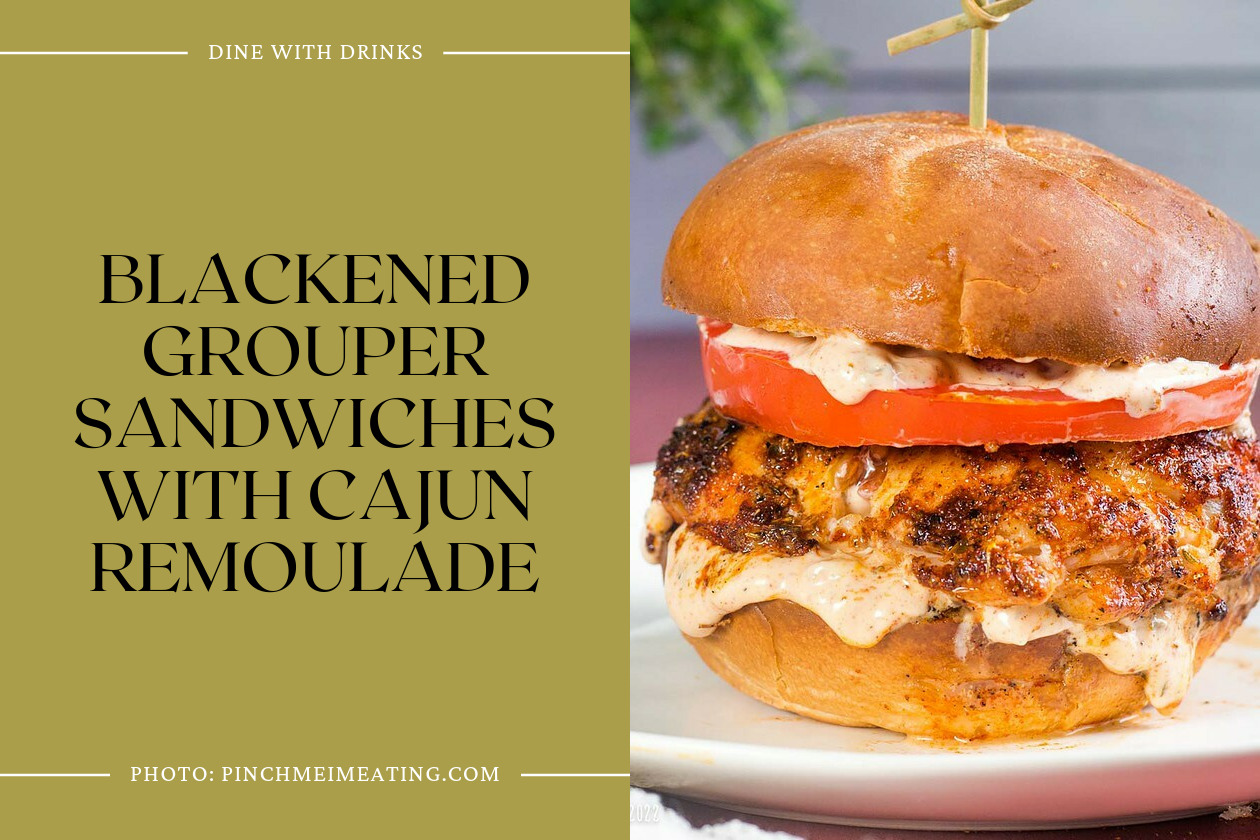 Blackened Grouper Sandwiches With Cajun Remoulade