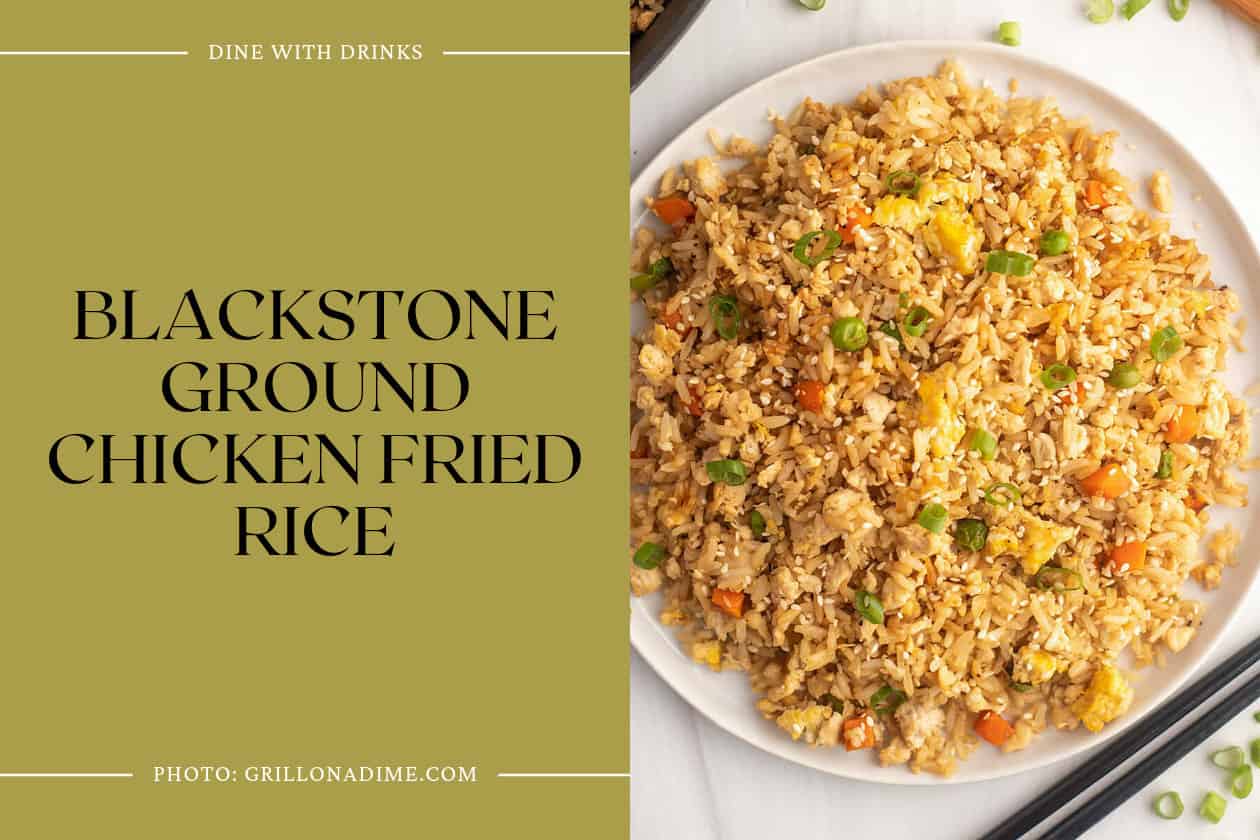 Blackstone Ground Chicken Fried Rice