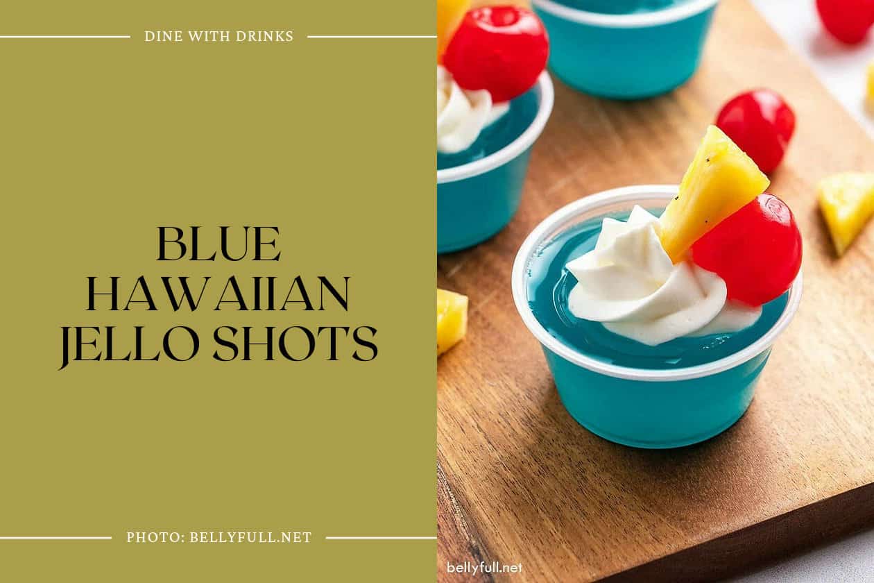 Blue Hawaiian Jello Shots