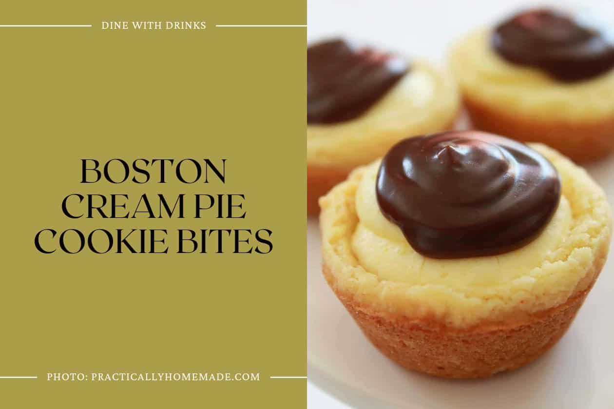 Boston Cream Pie Cookie Bites