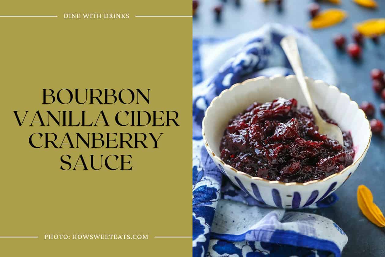 Bourbon Vanilla Cider Cranberry Sauce